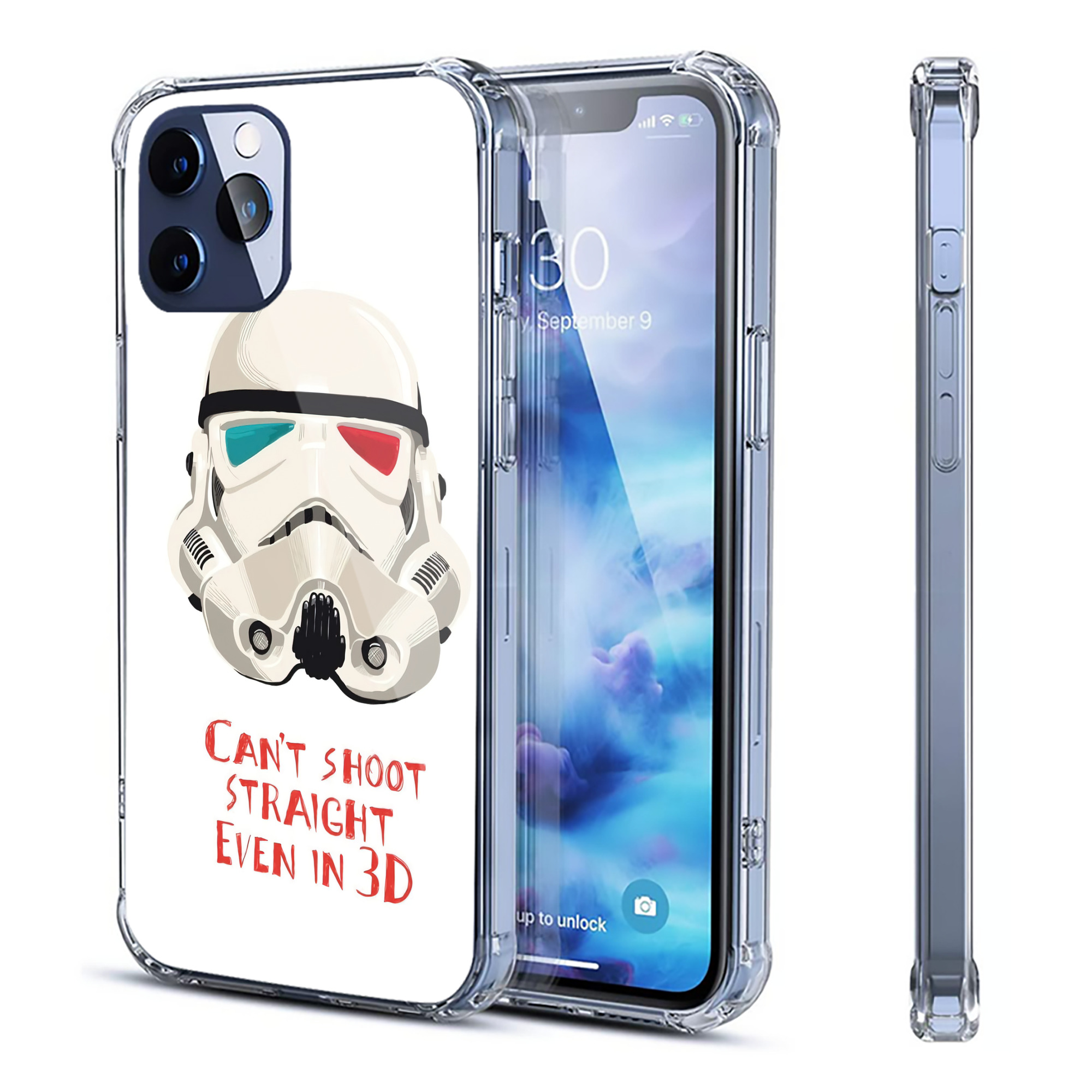 （画像用） スター・ウォーズ Star Wars 【iPhone 12シリーズ対応】透明スマホケース（クリアソフトケース）